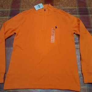 Boys thermal with zipper neck by Ralph Lauren